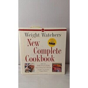 90's WEIGHT WATCHERS New Complete Spiral Illustrated Cookbook Hard Cover Divider